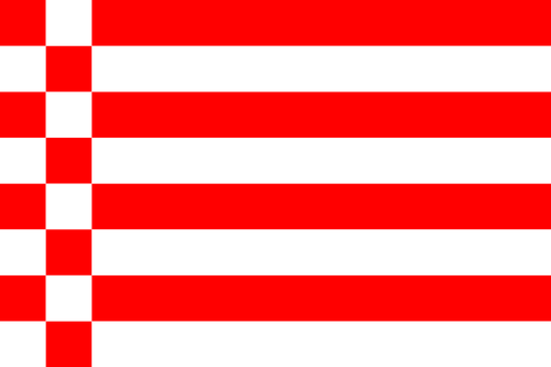 Vlag van Bremen vectorillustratie