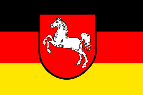 AÅŸaÄŸÄ± Saksonya bÃ¶lgesinin bayrak vektÃ¶r grafikleri