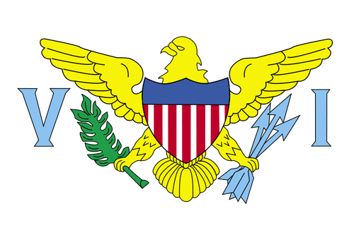 Bandeira das Ilhas Virgens ilustraÃ§Ã£o em vetor