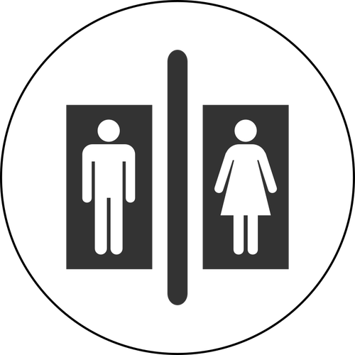 Obraz piktogram toaleta