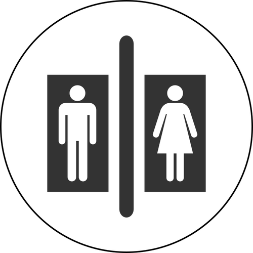 Toilet pictograph image
