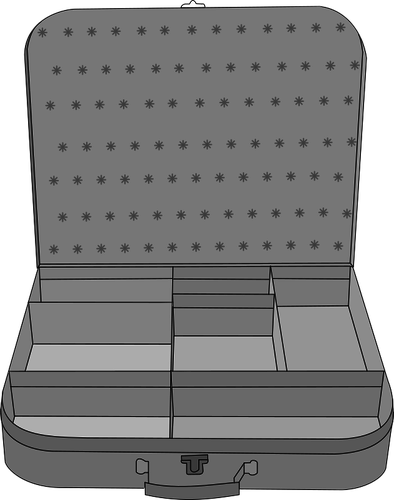 Kofferten vektor image