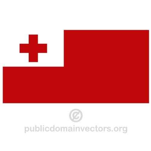 Vector bandeira de Tonga