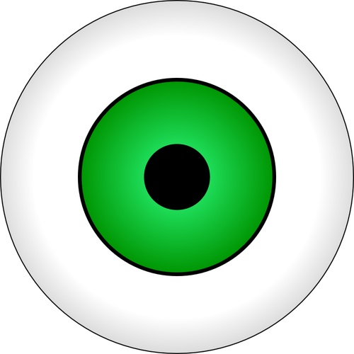 Vector Illustrasjon av grÃ¸nn eye iris
