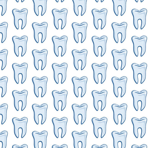 Nahtlose Muster Zahn