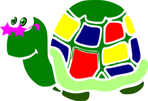 Graphiques de tortue dessin animÃ© pour enfants colorÃ©e