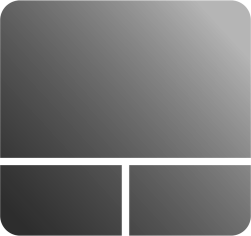Niveaux de gris touchpad icÃ´ne vector images clipart