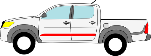 Toyota Hilux vektorovÃ© kreslenÃ­