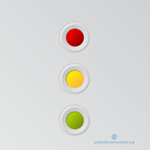 Traffic lights symbol vector image