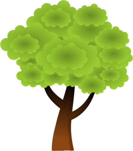 Baum im FrÃ¼hling Vektor Zeichnung