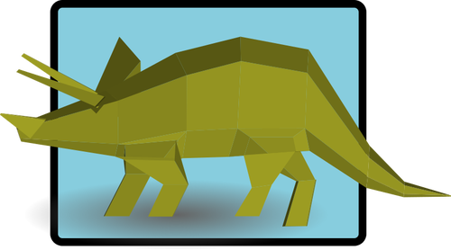 ZelenÃ½ triceratops vektorovÃ© kreslenÃ­