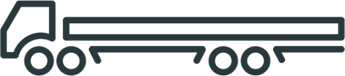 Illustration vectorielle de symbole du vÃ©hicule de remorquage