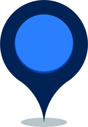 ModrÃ¡ mapa umÃ­stÄ›nÃ­ Äepu ikony vektorovÃ½ obrÃ¡zek