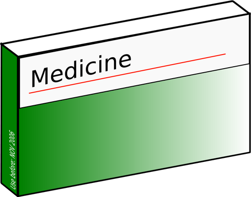 Farmaceutiska kartong vektor
