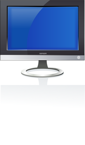 Gambar vektor monitor LCD