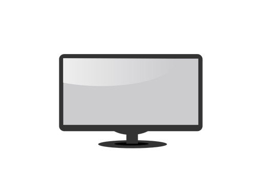 Desenho vetorial de monitor LCD