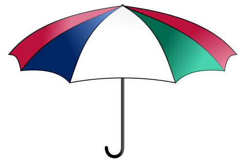 Vector graphics of colorful umbrella