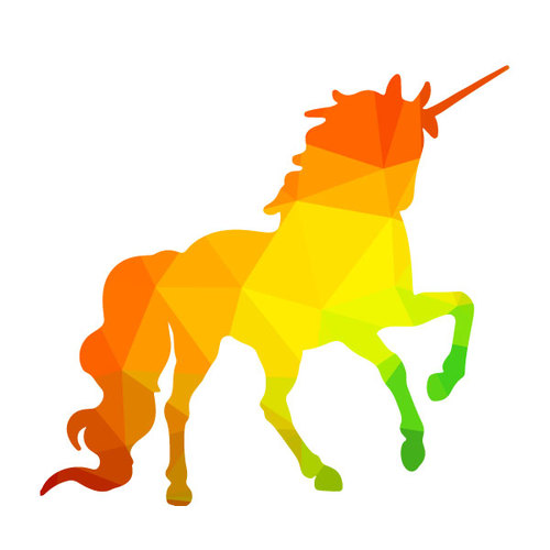 Unicorn vektor silhouette
