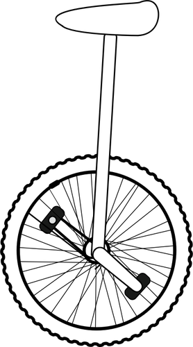 Dessin de vectoriel art de ligne monocycle