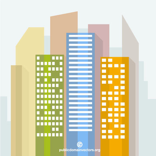 City skyline vektorgrafikk