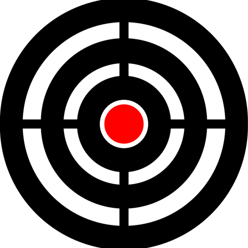 Vektor-ClipArt-Grafik der Ziel-Ziel