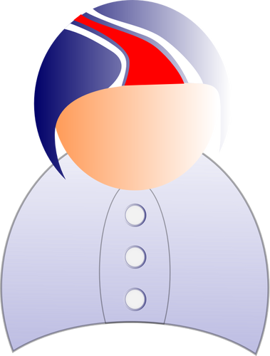 Vektor illustration av manliga anvÃ¤ndaren symbol