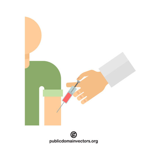Illustration vectorielle de vaccination