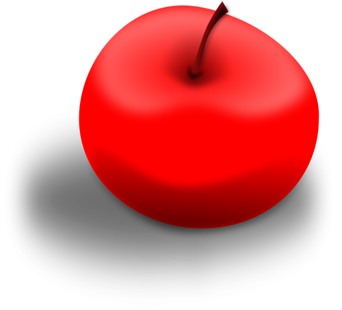 RÃ¸d eple vektor image