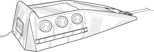 Fordonet ramp vektor illustration