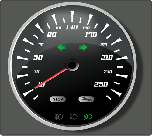 Vektor grafis dari speedometer