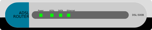 ADSL router vektorovÃ½ obrÃ¡zek