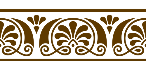 Bordo decorativo marrone