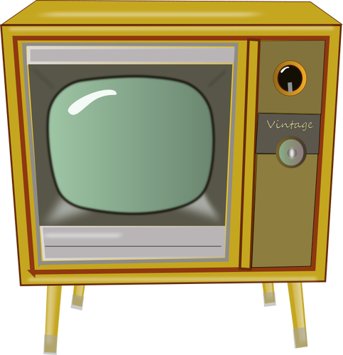Vintage TV vektÃ¶r grafikleri