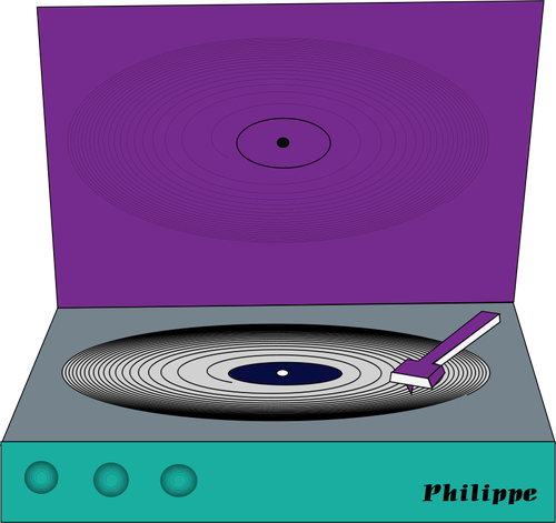 Simples Philippe turntable vector clipart