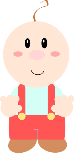 Cartoon illustration of a baby