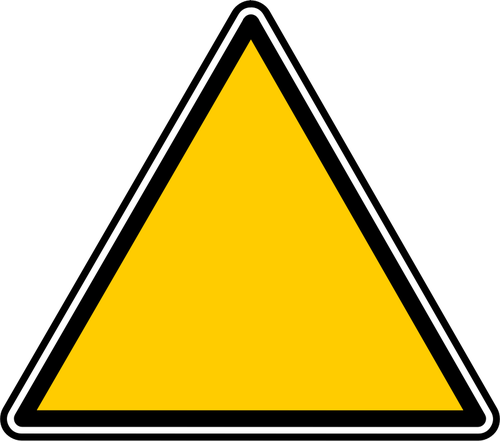 Imaginea vectorialÄƒ triunghiular gol semn de avertizare