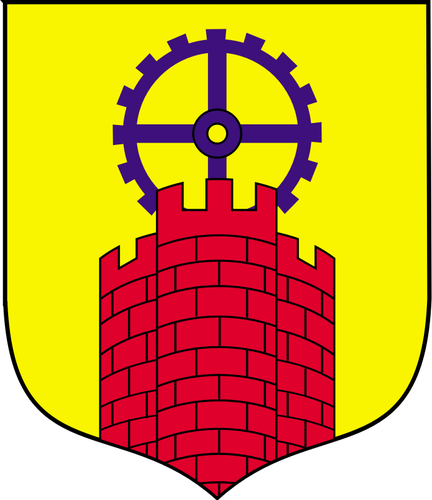Vektor-ClipArt-Grafik des Wappens der Stadt Zabrze