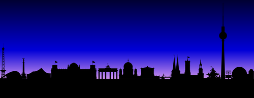 Vector illustraties van Berlijn skyline