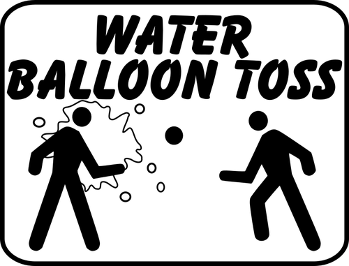 Vatten ballong tecken