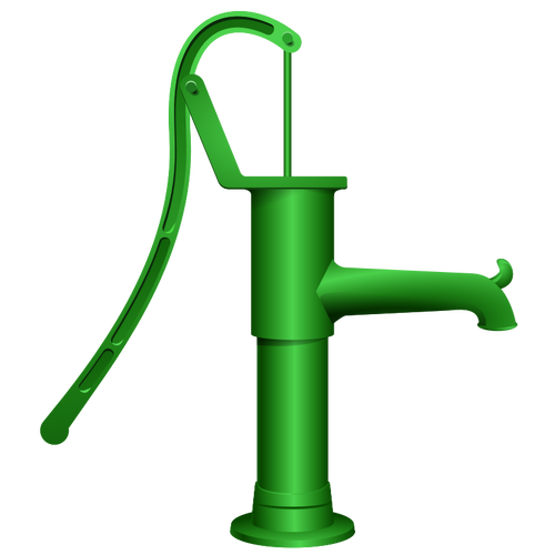 Vector graphics of water pump