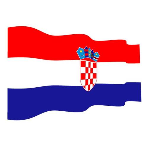 OndulÃ© drapeau de la Croatie