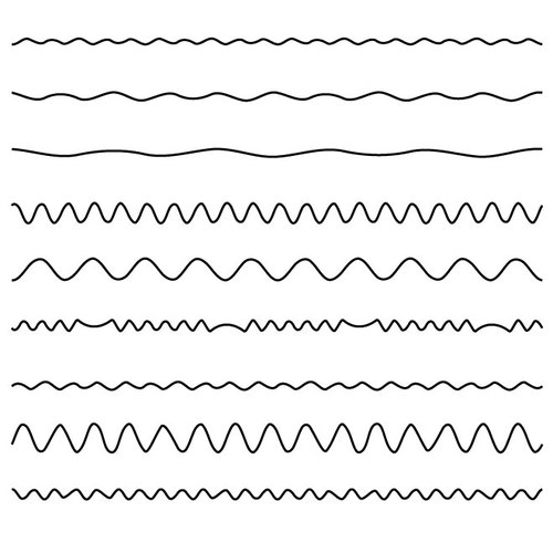 Various wavy lines
