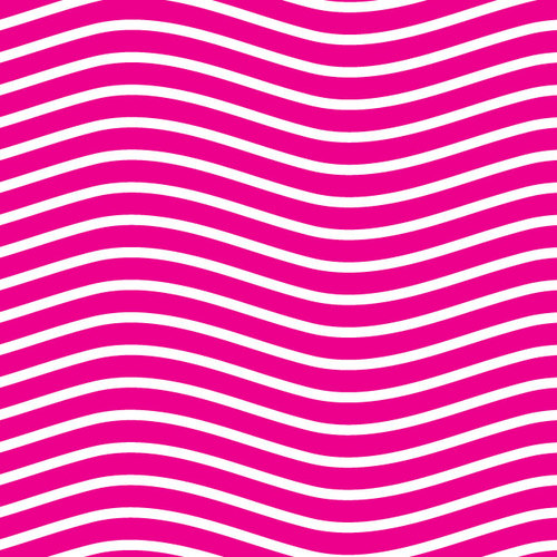 Wavy white lines on pink background