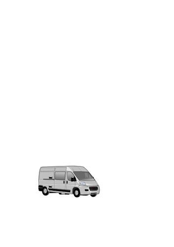 Image vectorielle de Ducato camionnette de livraison