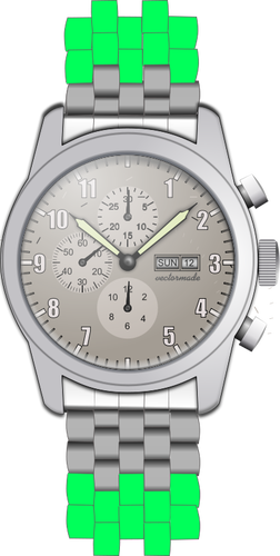 Orologio da polso con immagine vettoriale cronometro