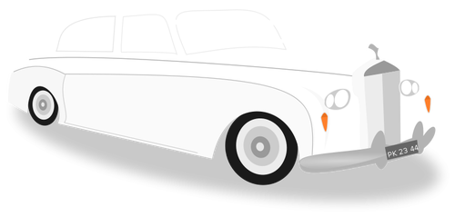Wedding car vector image