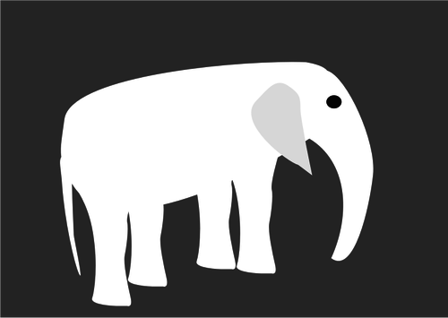 Desenho vetorial de pictograma elefante