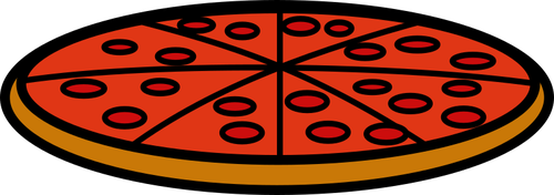 Icono rojo pizza