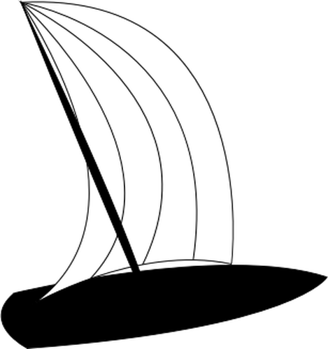 Windsurf Board-Vektor-Bild