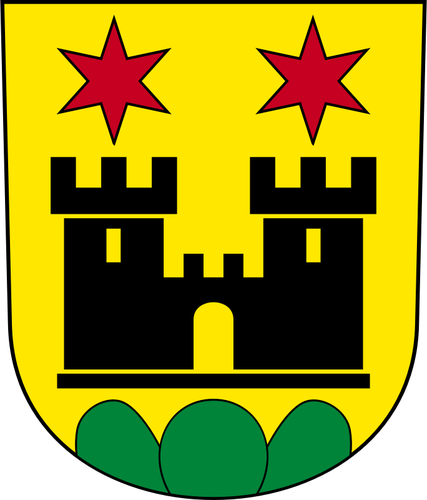 Wektor rysunek herbu miasta Meilen